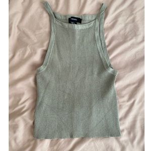 Olive green crop top